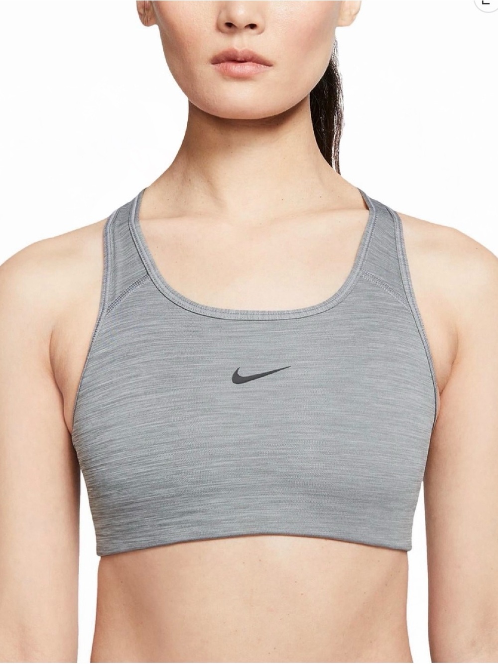 Nike Heather Grey Racerback Sports Bra